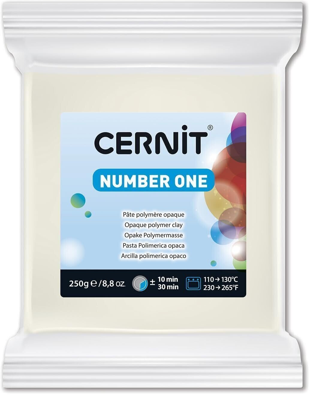Cernit Polymer Clay N°1 Polymerová hmota White Opaque 250 g