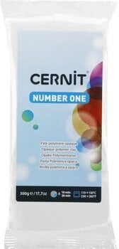 Polimerinis molis Cernit Polymer Clay N1 500 g White Opaque - 1