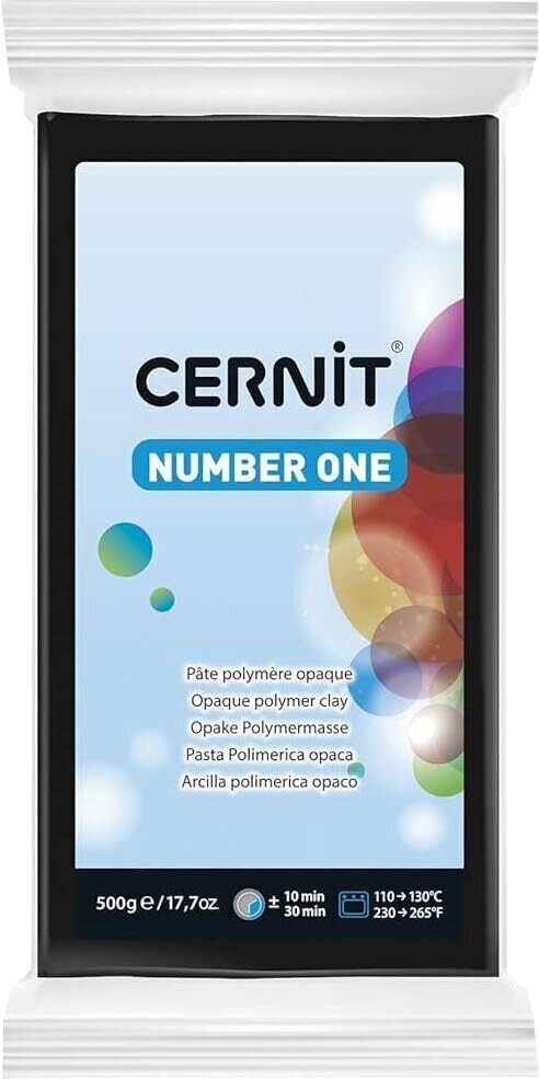 Cernit Polymer Clay N°1 Polymerová hmota Black 500 g