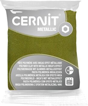 Πολυμερές υλικό Cernit Polymer Clay Metallic Πολυμερές υλικό Green Gold 56 g - 1