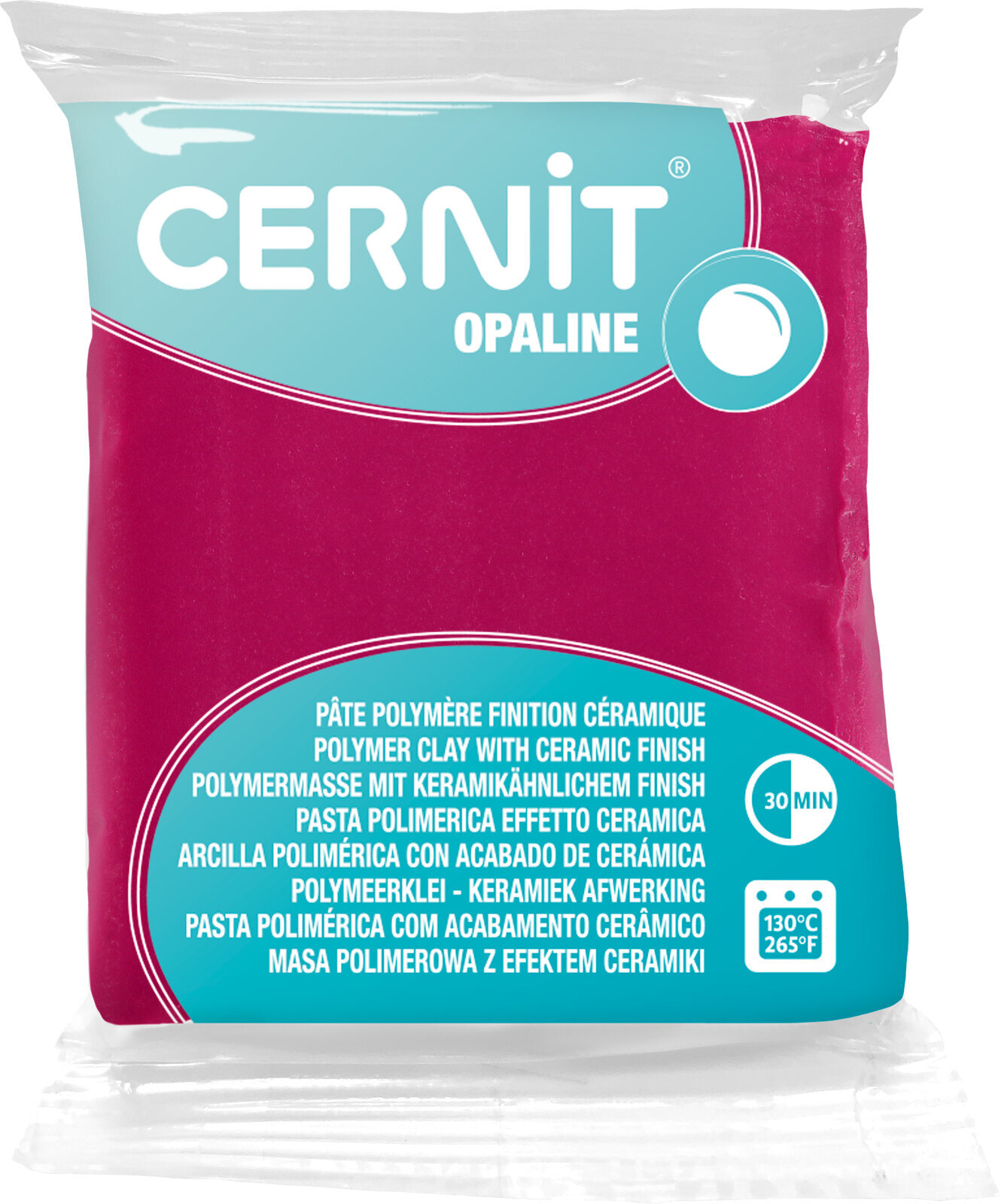 Pastă polimerică Cernit Polymer Clay Opaline Pastă polimerică Magenta 56 g