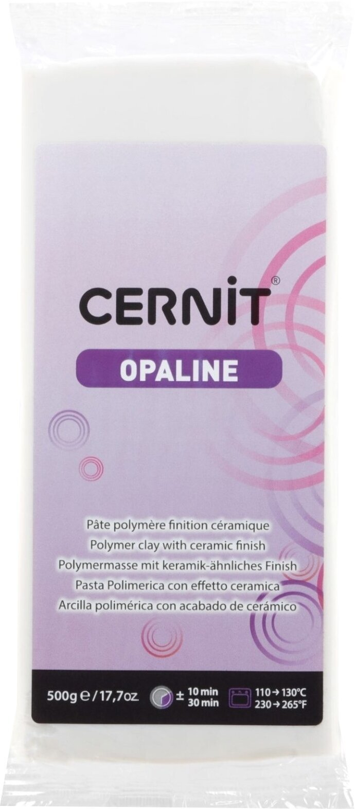 Cernit Polymer Clay Opaline Polymerová hmota White 500 g