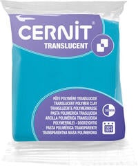 Pâte polymère Cernit Polymer Clay Translucent Pâte polymère Turquoise Blue 56 g