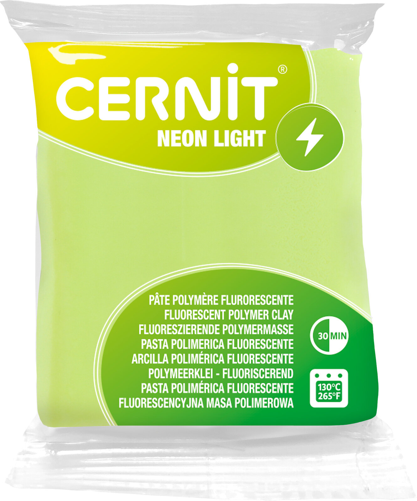 Polymer-Ton Cernit Polymer Clay Neon Light Polymer-Ton Yellow 56 g