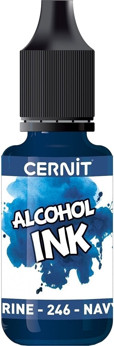 Blæk Cernit Alcohol Ink Akryl blæk 20 ml Navy