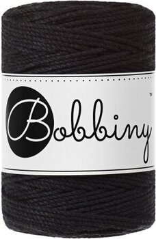 Cable Bobbiny 3PLY Macrame Rope 1,5 mm Black Cable - 1