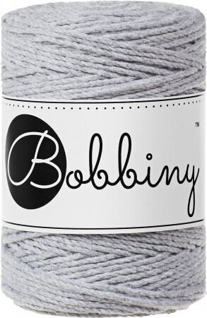 юта Bobbiny 3PLY Macrame Rope 1,5 mm 100 m Light Grey юта