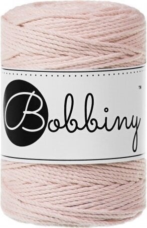 Snor Bobbiny 3PLY Macrame Rope 1,5 mm Pastel Pink