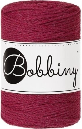 Cord Bobbiny 3PLY Macrame Rope 1,5 mm Wine Red