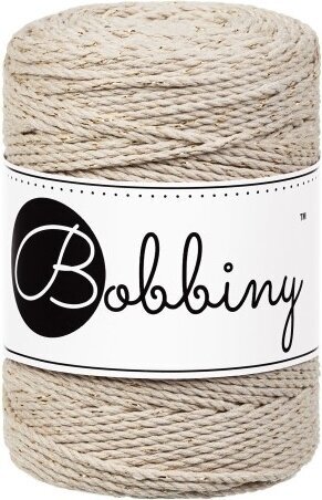 Cable Bobbiny 3PLY Macrame Rope 1,5 mm Golden Beige Cable