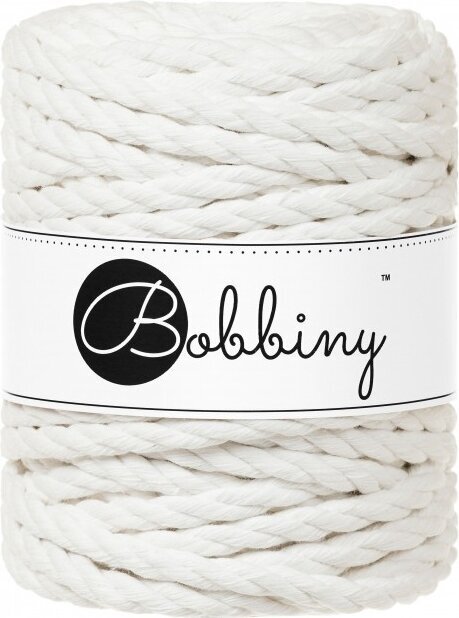 Snor Bobbiny 3PLY Macrame Rope Snor 9 mm Off White