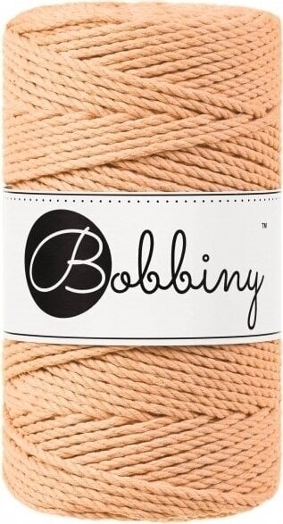 Šňůra  Bobbiny 3PLY Macrame Rope 3 mm 100 m Peach Fuzz Šňůra 