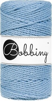 Cord Bobbiny 3PLY Macrame Rope 3 mm 100 m Perfect Blue Cord - 1