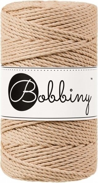 Sladd Bobbiny 3PLY Macrame Rope 3 mm 100 m Biscuit Sladd