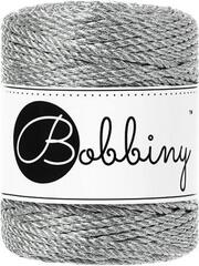 Kanap Bobbiny 3PLY Macramé Rope 3 mm 50 m Metallic Silver Kanap