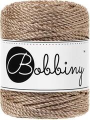 Kanap Bobbiny 3PLY Macramé Rope 3 mm 50 m Metallic Champagne Kanap