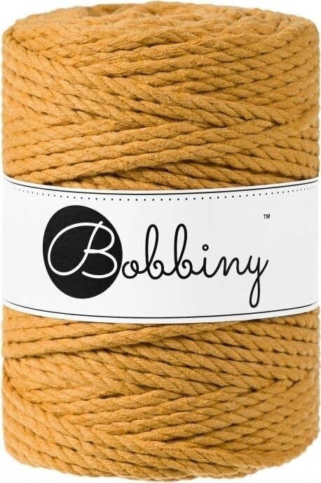 Cordão Bobbiny 3PLY Macrame Rope 5 mm 100 m Mustard Cordão