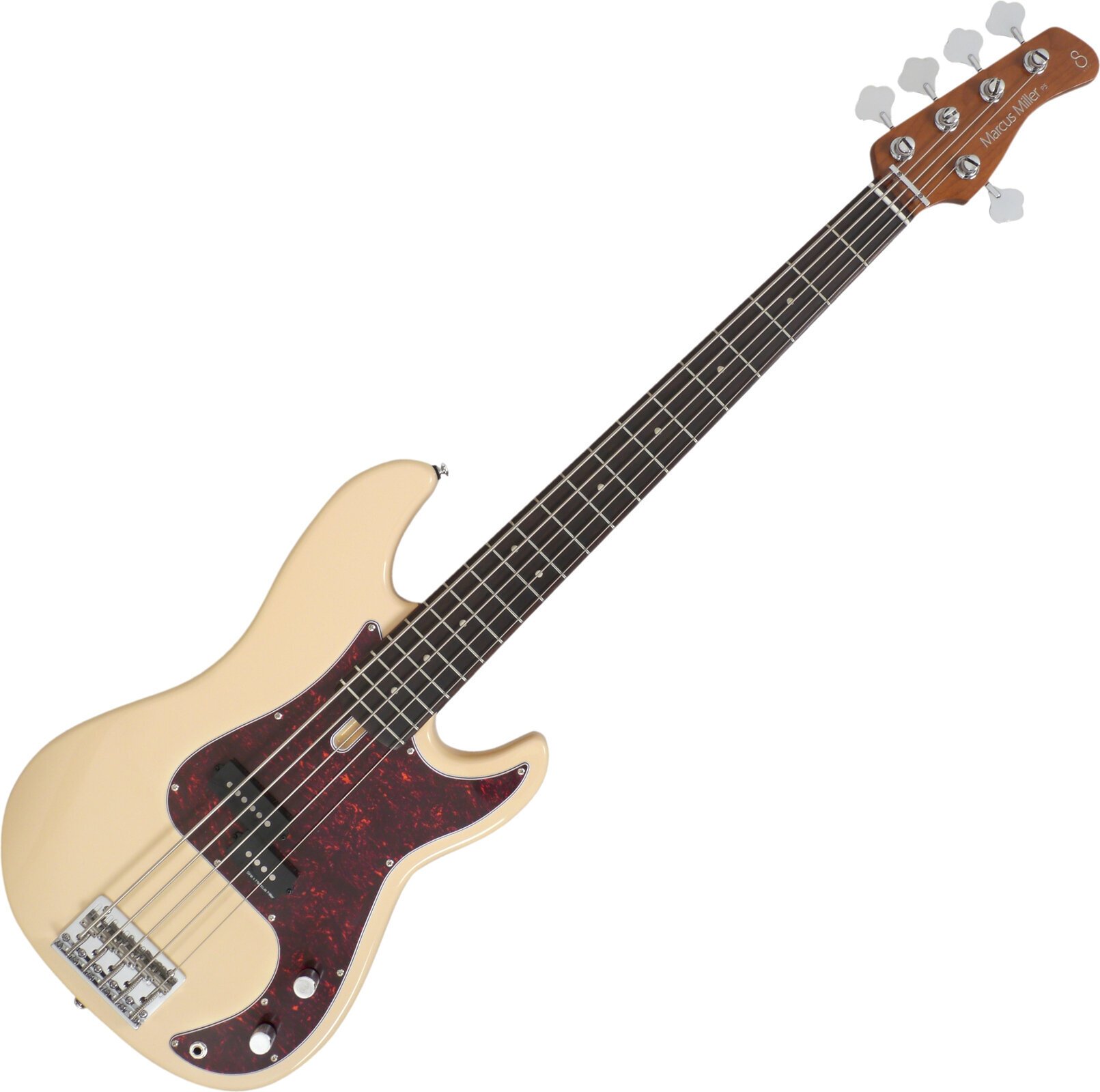 5-saitiger E-Bass, 5-Saiter E-Bass Sire Marcus Miller P5R Alder-5 Vintage White
