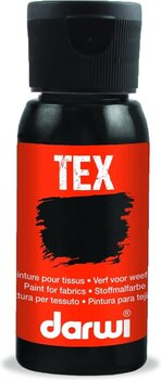 Tinta para tecido Darwi Tex Fabric Paint 50 ml Black - 1