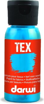 Fabric paint Darwi Tex Fabric Paint 50 ml Turquoise Blue - 1