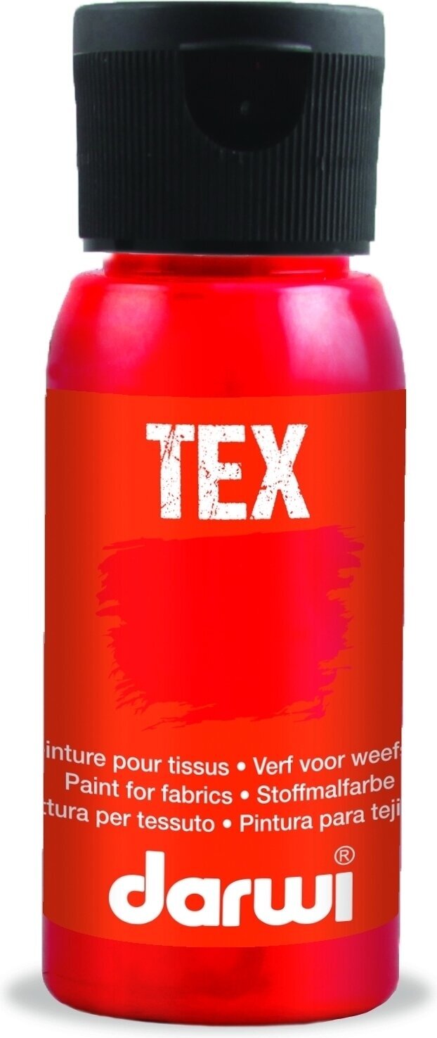 Peinture pour tissu Darwi Tex Fabric Paint 50 ml Carmine Red