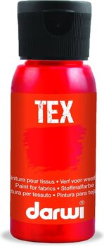 Barva za tekstil Darwi Tex Fabric Paint Barva za tkanine 50 ml Carmine Red - 1