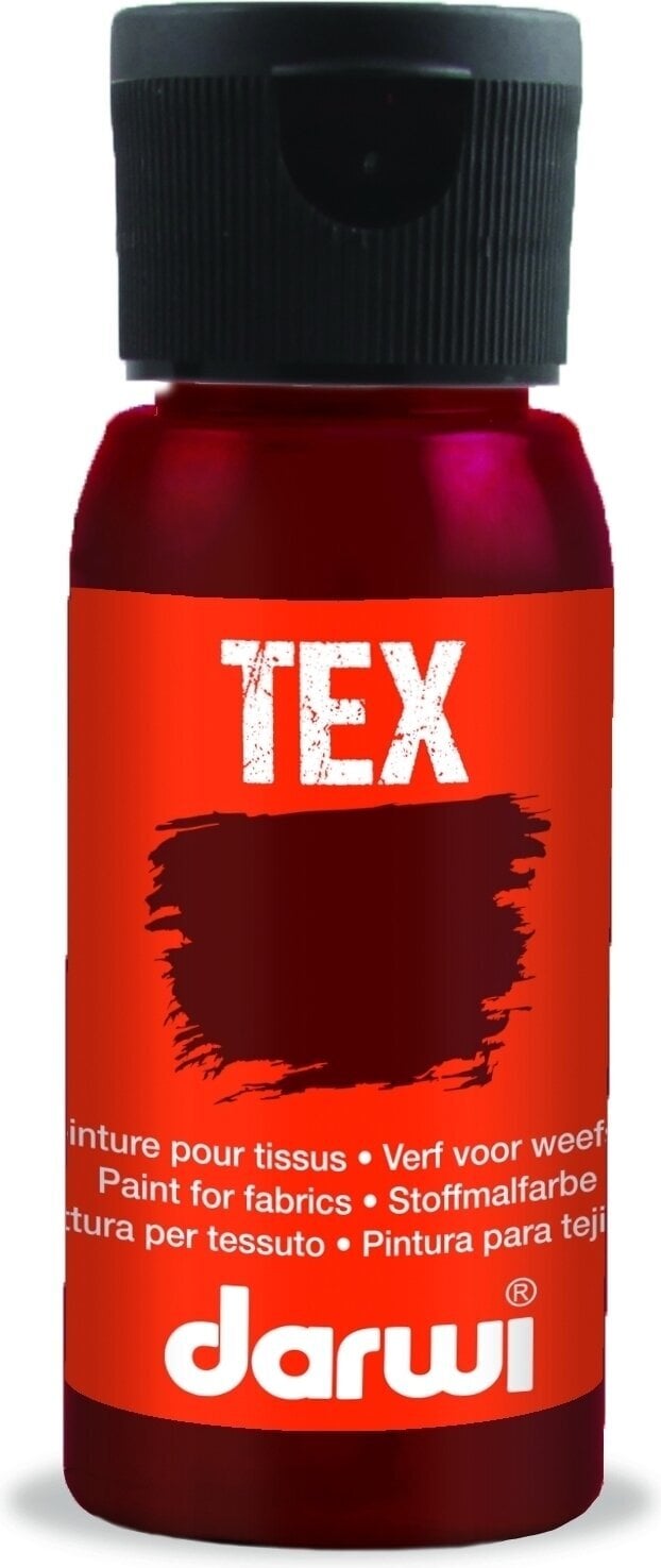 Kangasmaali Darwi Tex Fabric Paint 50 ml Red Regina