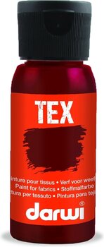 Barva na textil Darwi Tex Fabric Paint 50 ml Red Regina - 1