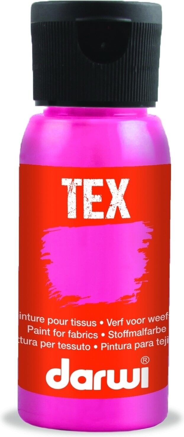 Peinture pour tissu Darwi Tex Fabric Paint 50 ml Pink
