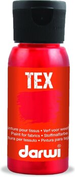 Peinture pour tissu Darwi DA0100050490C Peinture pour tissu Vermilion 50 ml 1 pc - 1