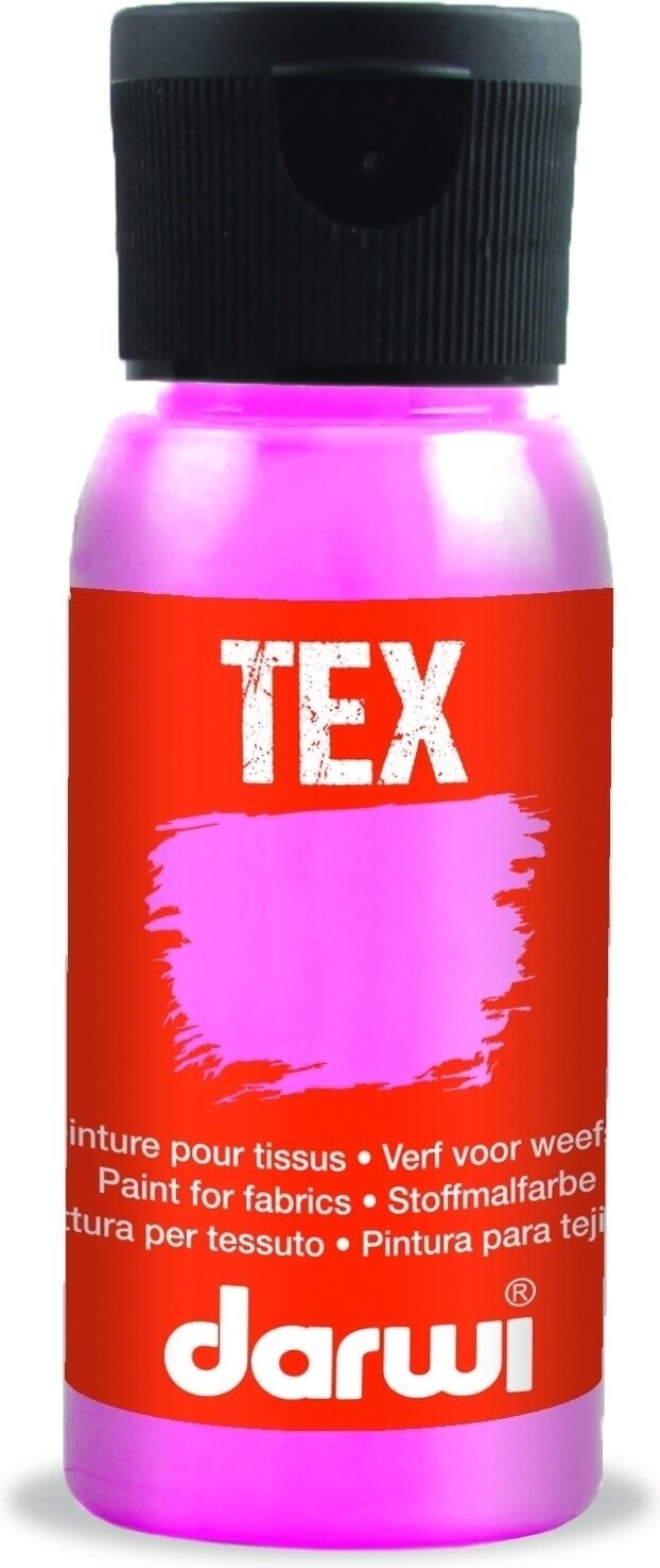 Textielverf Darwi Tex Fabric Paint 50 ml Pearlescent Pink