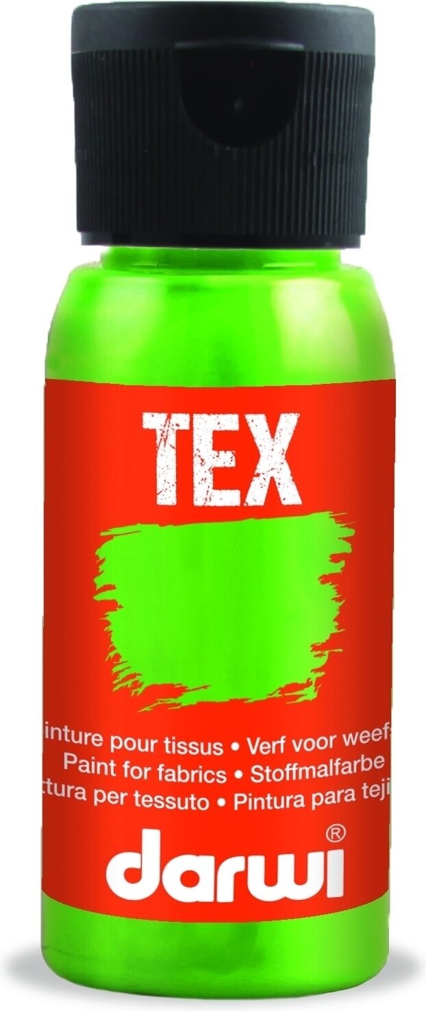 Stofmaling Darwi Tex Fabric Paint 50 ml Neon Green