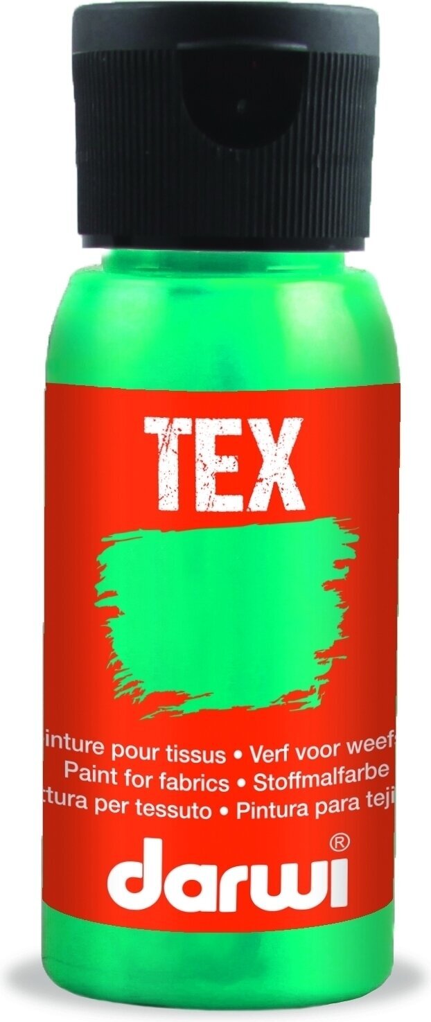 Textielverf Darwi Tex Fabric Paint 50 ml Pearlescent Turquoise