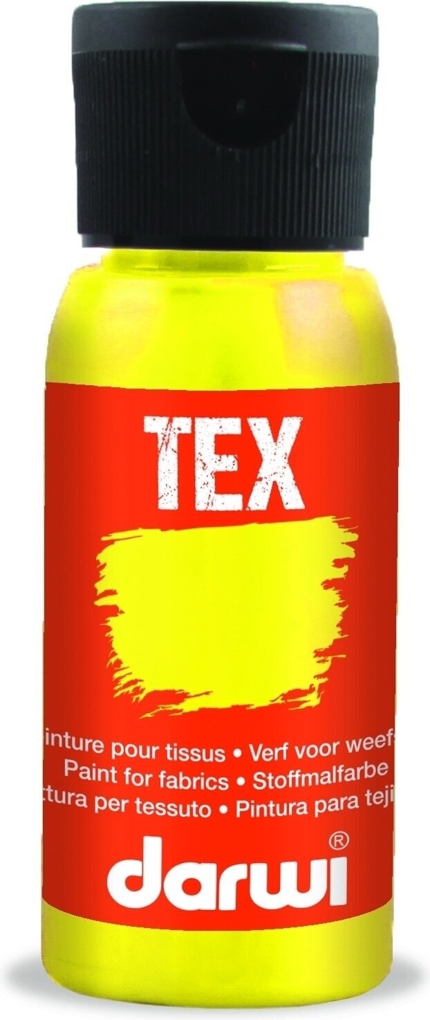 Stofmaling Darwi Tex Fabric Paint 50 ml Neon Yellow