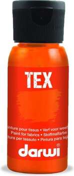 Βαφή για Ύφασμα Darwi Tex Fabric Paint 50 ml Orange - 1