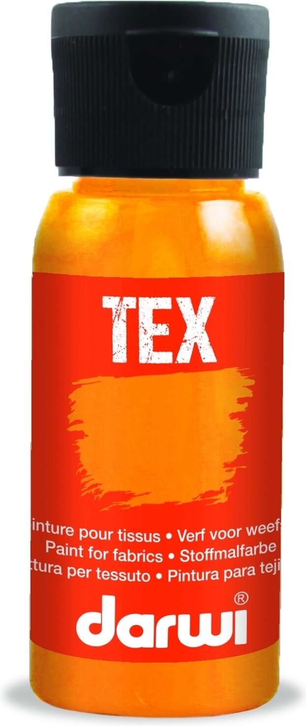 Peinture pour tissu Darwi Tex Fabric Paint 50 ml Neon Orange