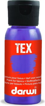 Tygfärg Darwi Tex Fabric Paint Fabriksfärg 50 ml Pearlescent Violet - 1