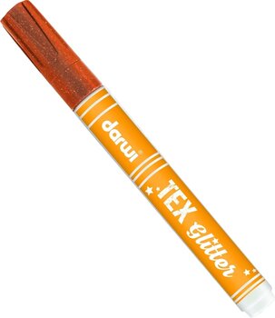 Felt-Tip Pen Darwi Tex Fabric Glitter Marker Copper 6 ml 1 pc - 1