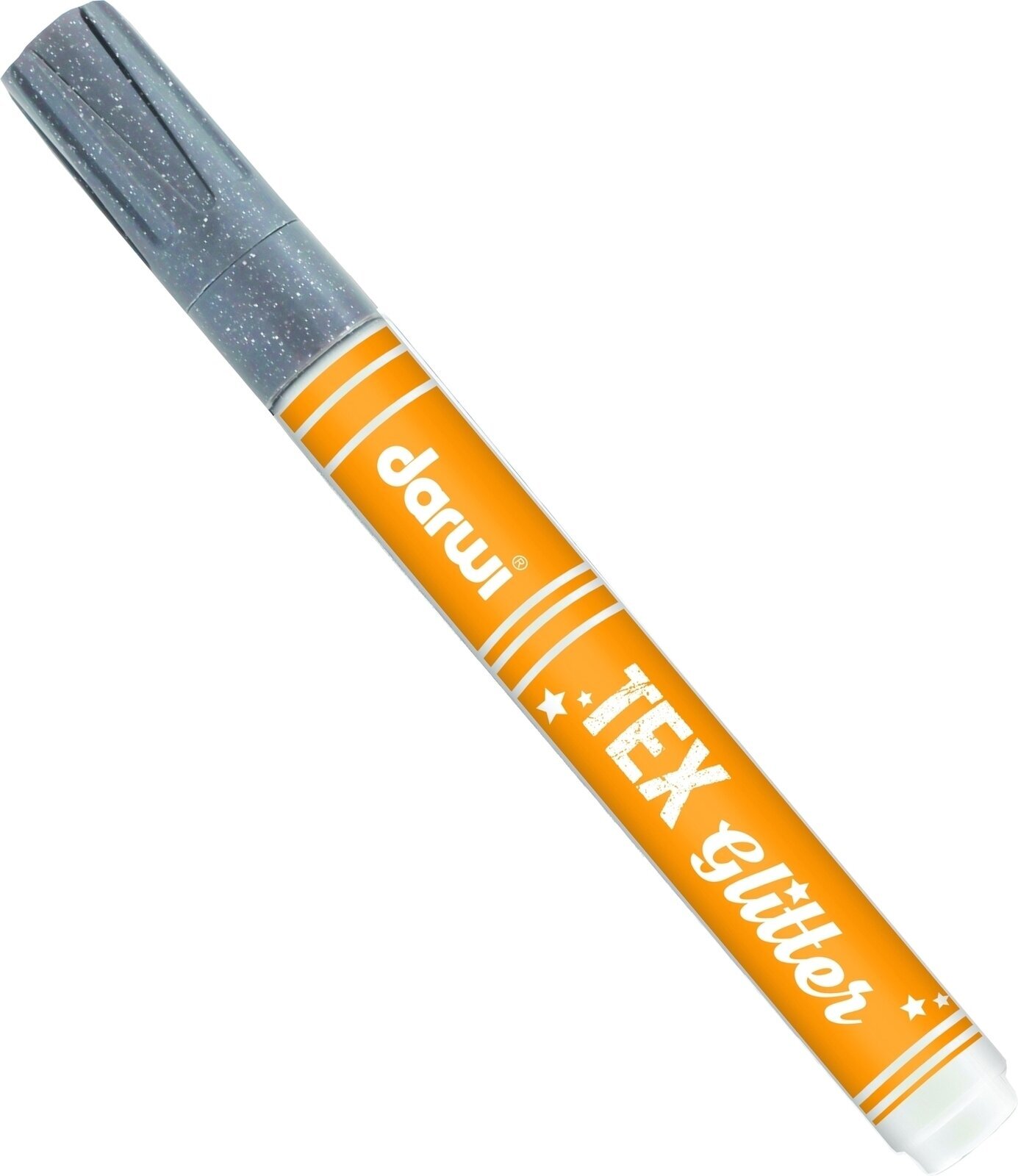 Felt-Tip Pen Darwi Tex Fabric Glitter Marker Silver 6 ml 1 pc