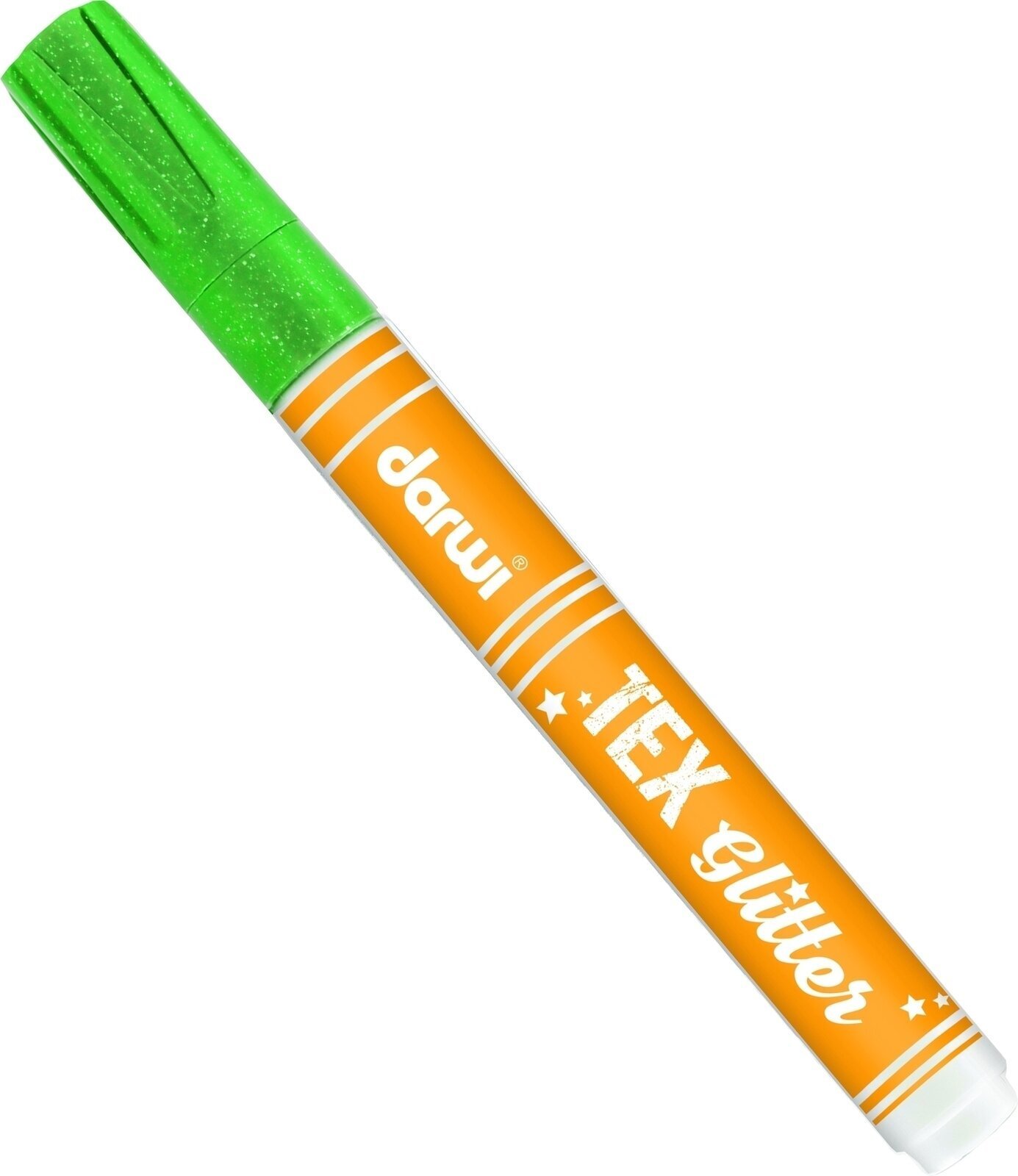 Felt-Tip Pen Darwi Tex Fabric Glitter Marker Light Green 6 ml