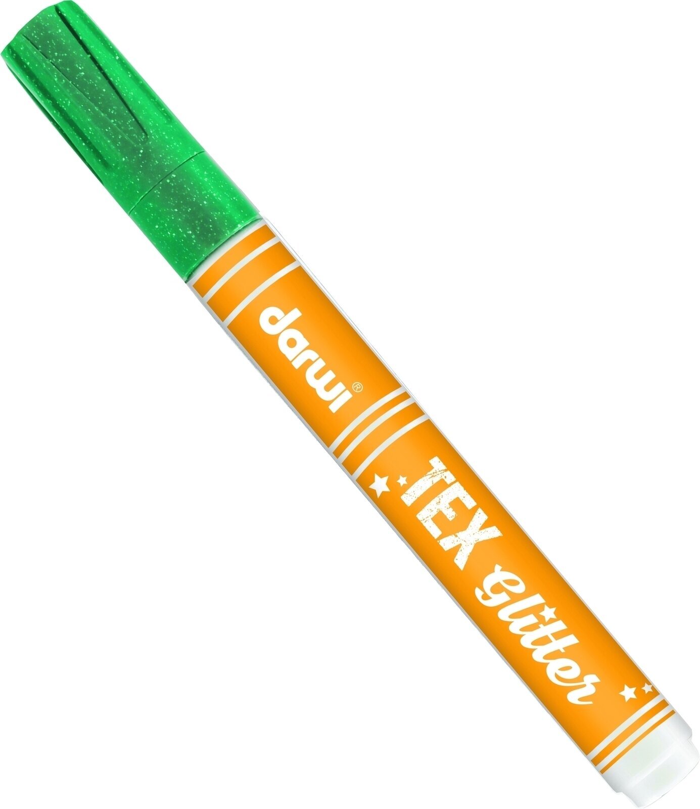 Pixur cu pâslă Darwi Tex Fabric Glitter Marker Verde Închis 6 ml 1 buc