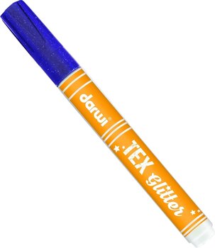 Felt-Tip Pen Darwi Tex Fabric Glitter Marker Violet 6 ml 1 pc - 1
