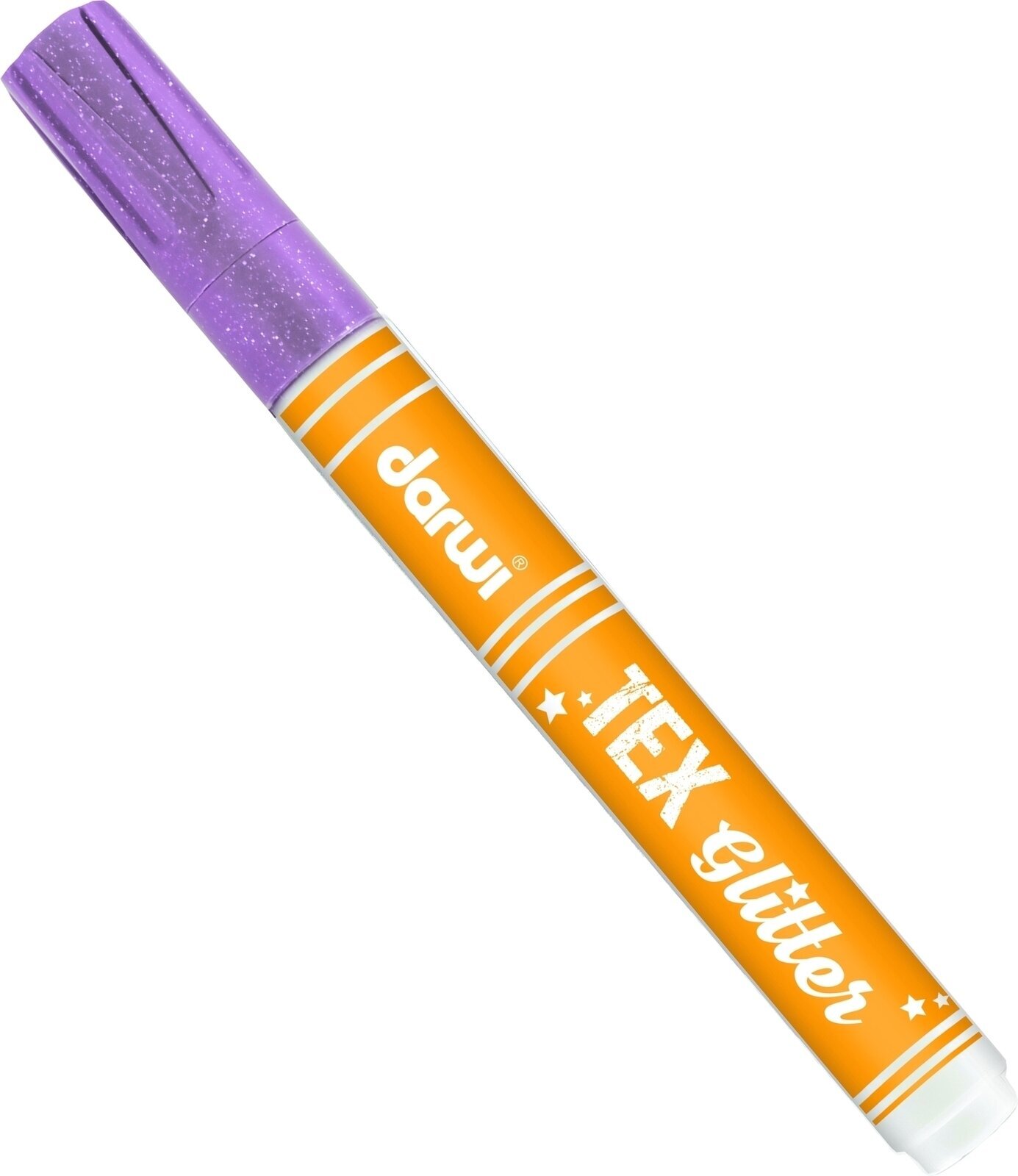 Felt-Tip Pen Darwi Tex Fabric Glitter Marker Lilac 6 ml