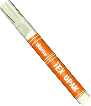 Felt-Tip Pen Darwi Tex Fabric Opak Marker Textile Marker White 6 ml 1 pc - 1