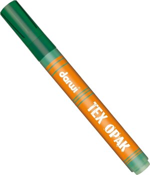 Μαρκαδοράκι Darwi Tex Fabric Opak Marker Κλωστοϋφαντουργικός δείκτης Dark Green 6 ml 1 τεμ. - 1