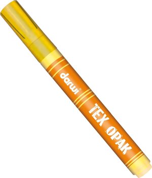 Felt-Tip Pen Darwi Tex Fabric Opak Marker Yellow Moyen 6 ml 1 pc - 1