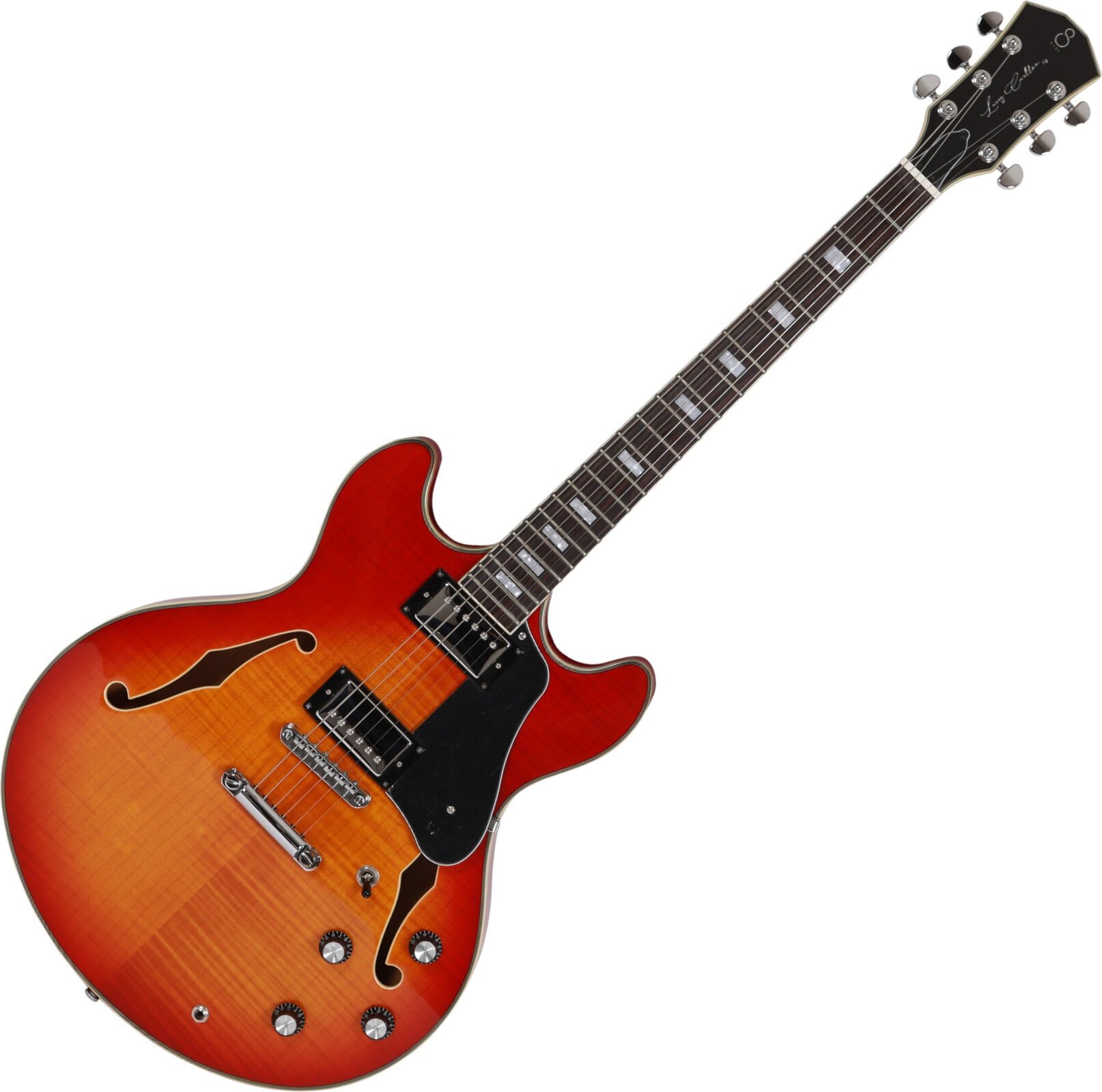 Halvakustisk gitarr Sire Larry Carlton H7 Cherry Sunburst