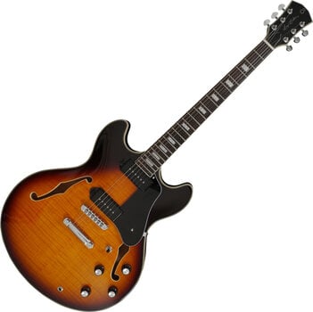 Semi-Acoustic Guitar Sire Larry Carlton H7V Vintage Sunburst - 1
