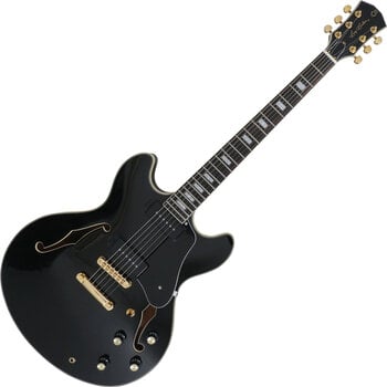 Halbresonanz-Gitarre Sire Larry Carlton H7V Black - 1