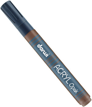Felt-Tip Pen Darwi Acryl Opak Marker Dark Brown 6 ml 1 pc - 1